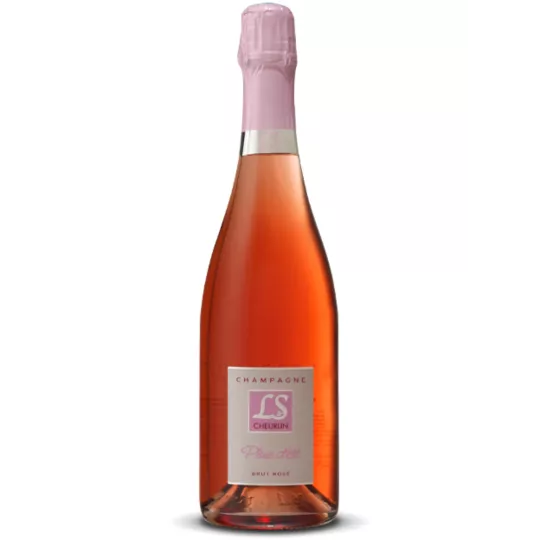 Bottle of LUCIE CHEURLIN Brut Rosé Summer Rain - ORGANIC Champagne