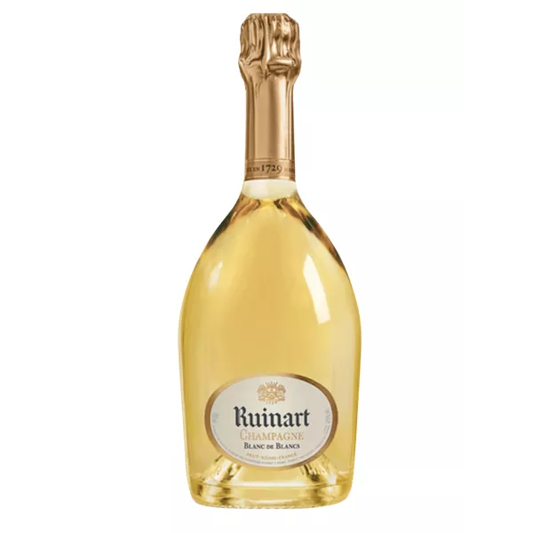 Botella de Champagne Ruinart Blanc de Blancs 75cl, vista frontal