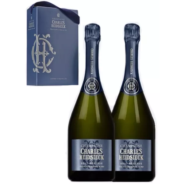 Set de Regalo de Champán CHARLES HEIDSIECK 2 Botellas Brut Reserva