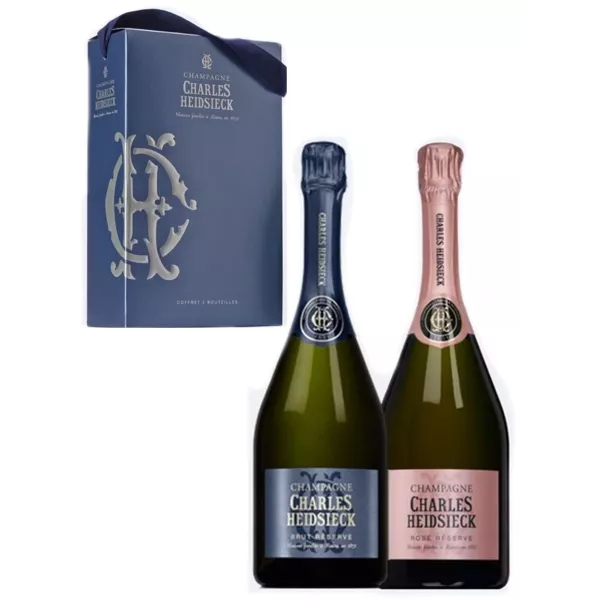 Buy Champagne Gift set CHARLES HEIDSIECK Brut + Pink