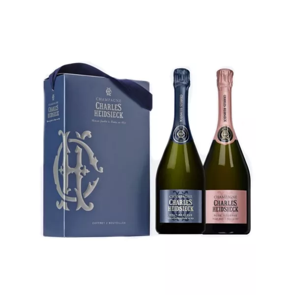 Champagne Gift set CHARLES HEIDSIECK Brut + Pink