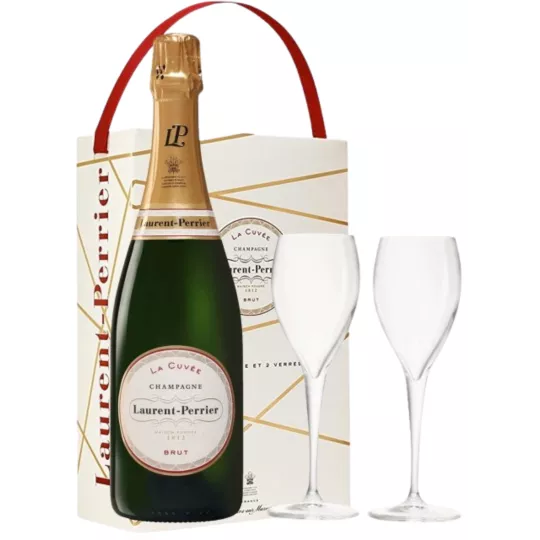 Champagne Gift set LAURENT-PERRIER with 2 glasses