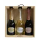 PERRIER-JOUËT champagne Gift Set 3 bottles, Grand Brut, Blanc de Blancs, Blason Rosé