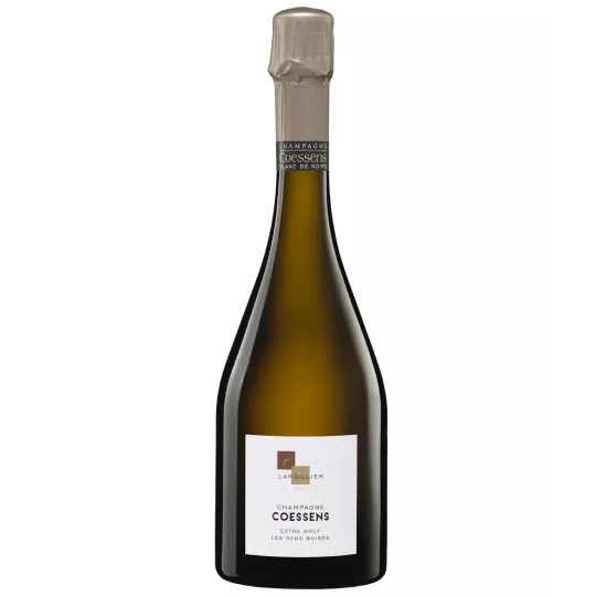 Botella de Champagne Coessens Extra Brut Les Sens Boisés, 75cl, vista frontal