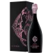Botella de Champagne Gosset Célébris Rosé Extra-Brut 2008, vista frontal, etiqueta negra y rosa